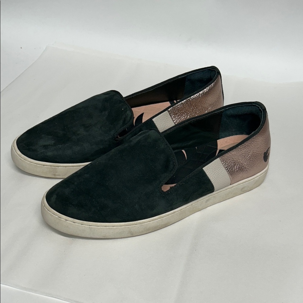 Birdies Black and Bronze Loafers women’s size 8